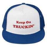 Keep On Truckin' - Red | High Quality Embroidered Trucker Hat